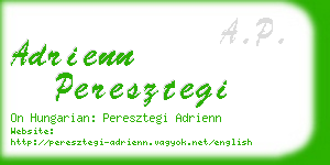 adrienn peresztegi business card